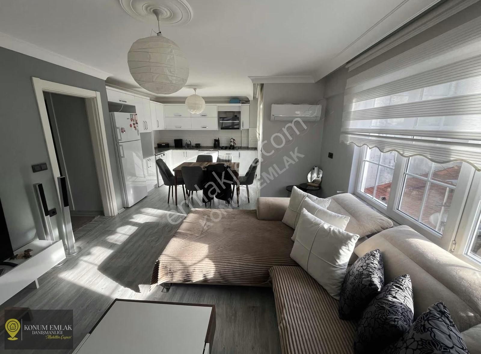 Ortaca Merkezde Satılık 2+1 Dubleks Ebeveyn Banyolu Eşyalı Daire
