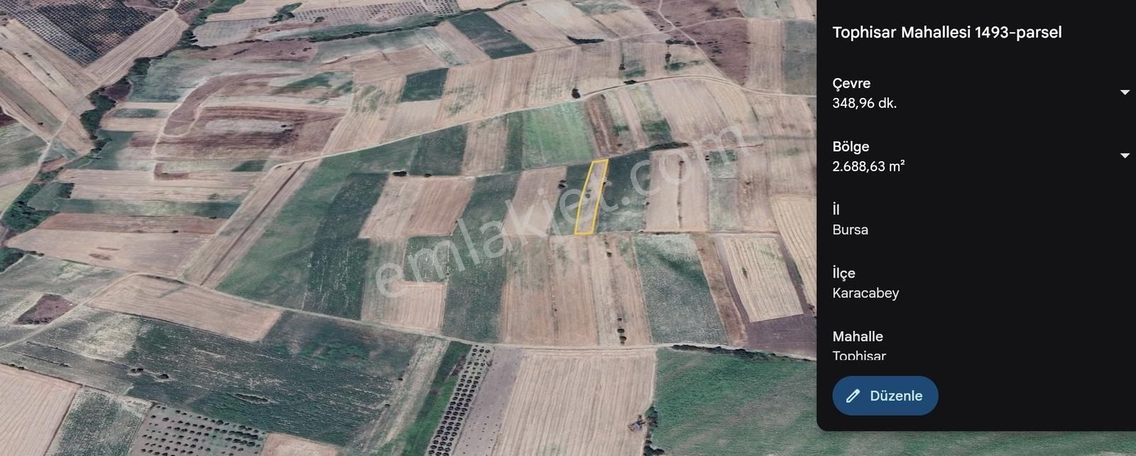 Bursa Karacabey Tophisar Yatırımlık 2650m2 Tarla - Görsel 6