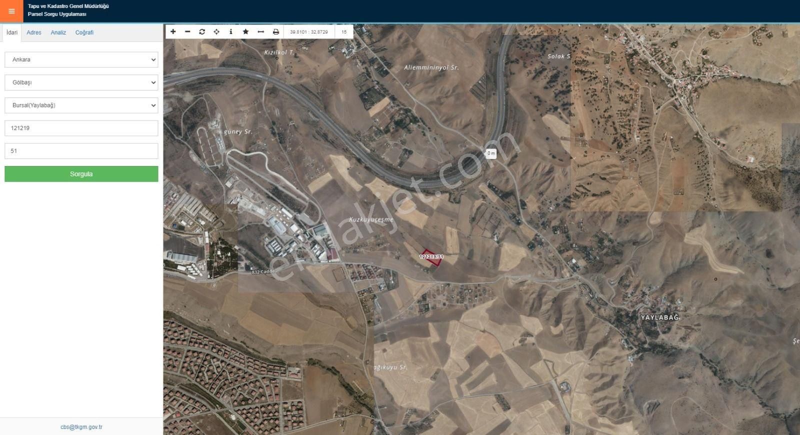 Gölbaşı - Bursal (yaylabağ ) Satılık 500m² Yatırımlık Arsa - Görsel 3