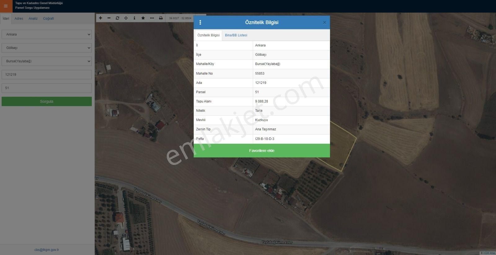 Gölbaşı - Bursal (yaylabağ ) Satılık 500m² Yatırımlık Arsa - Görsel 2