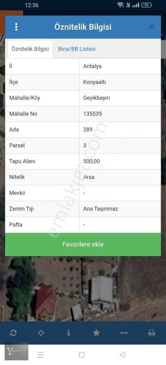 500+461metrekare 961mt.arsa