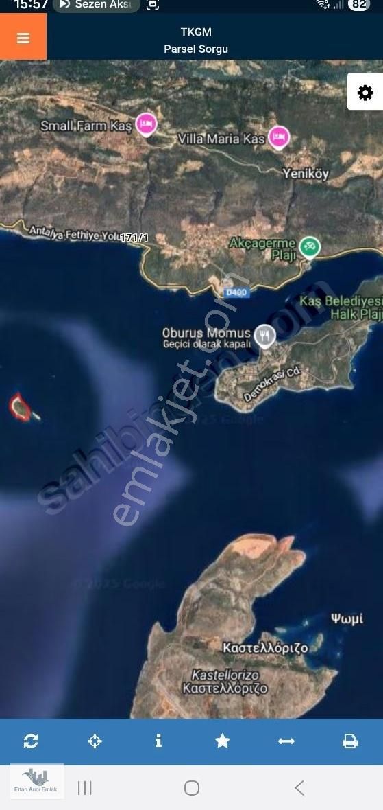 Kaş Göksekii De Full Deniz Manzaralı Arsa... - Görsel 6
