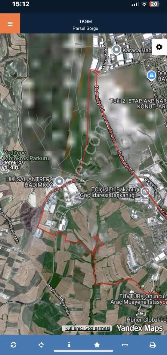 Arnavutköy Hadımköyde Lojistik İmarlı Arsa - Görsel 3