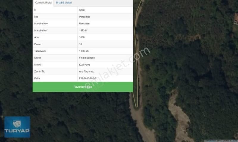 Ramazan Mah. Hoynatta Çaka Plajına Yakın Satılık 1.983 M2. Bahçe - Görsel 7