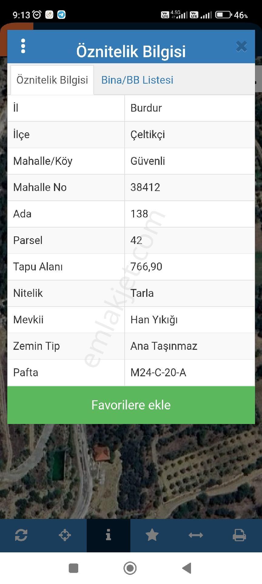 Wisrem Burdur Dan Satılık Bahçe - Görsel 3