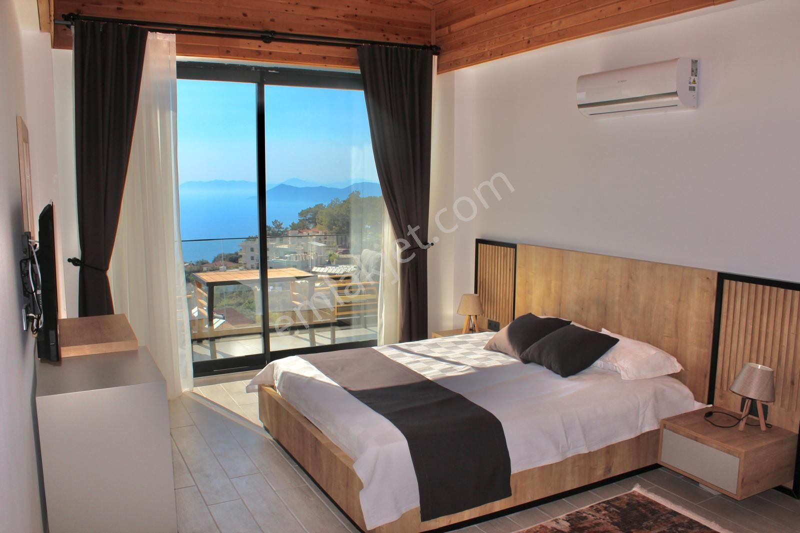 Stop’tan Dünyaca Ünlü Faralya’da Full Deniz Manzaralı 370m² Tripleks Villa - Görsel 25