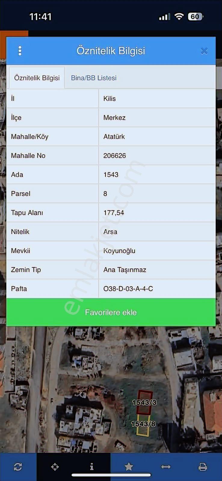 Uyaran 79 Gayrimenkul'den Atatürk Mahallesinde 2 Adet B-3 Arsa - Görsel 13