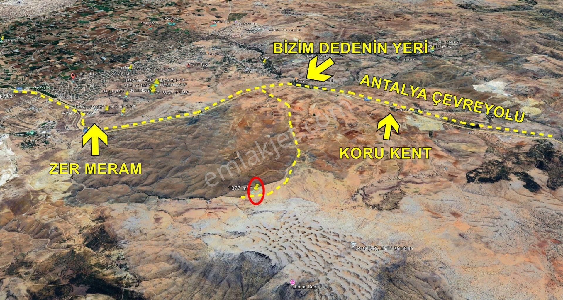 Konya / Meram / Dere Mahallesinde 1.377 M² Hisseli Tarla - Görsel 3