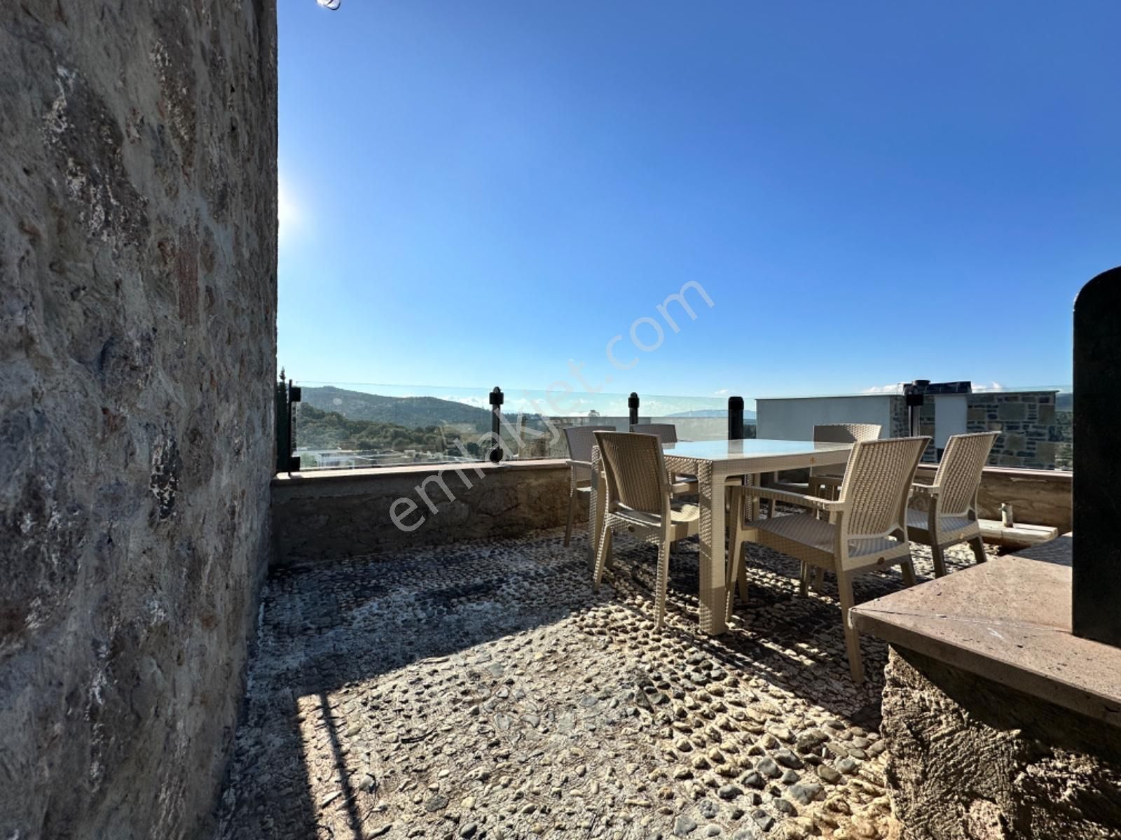 Bodrum Ortakentte Satılık Tarihî Taş Kule Ev 5+2 Özel Havuzlu - Görsel 24