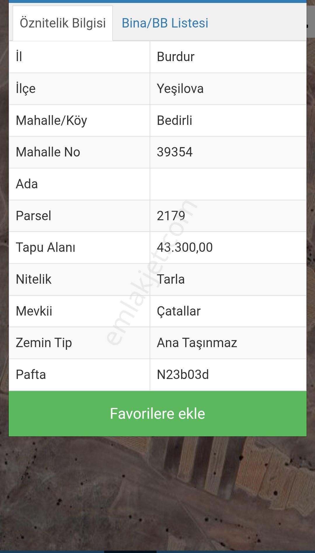 Wisrem Burdur'dan Satılık 43.300m² Tarla - Görsel 4