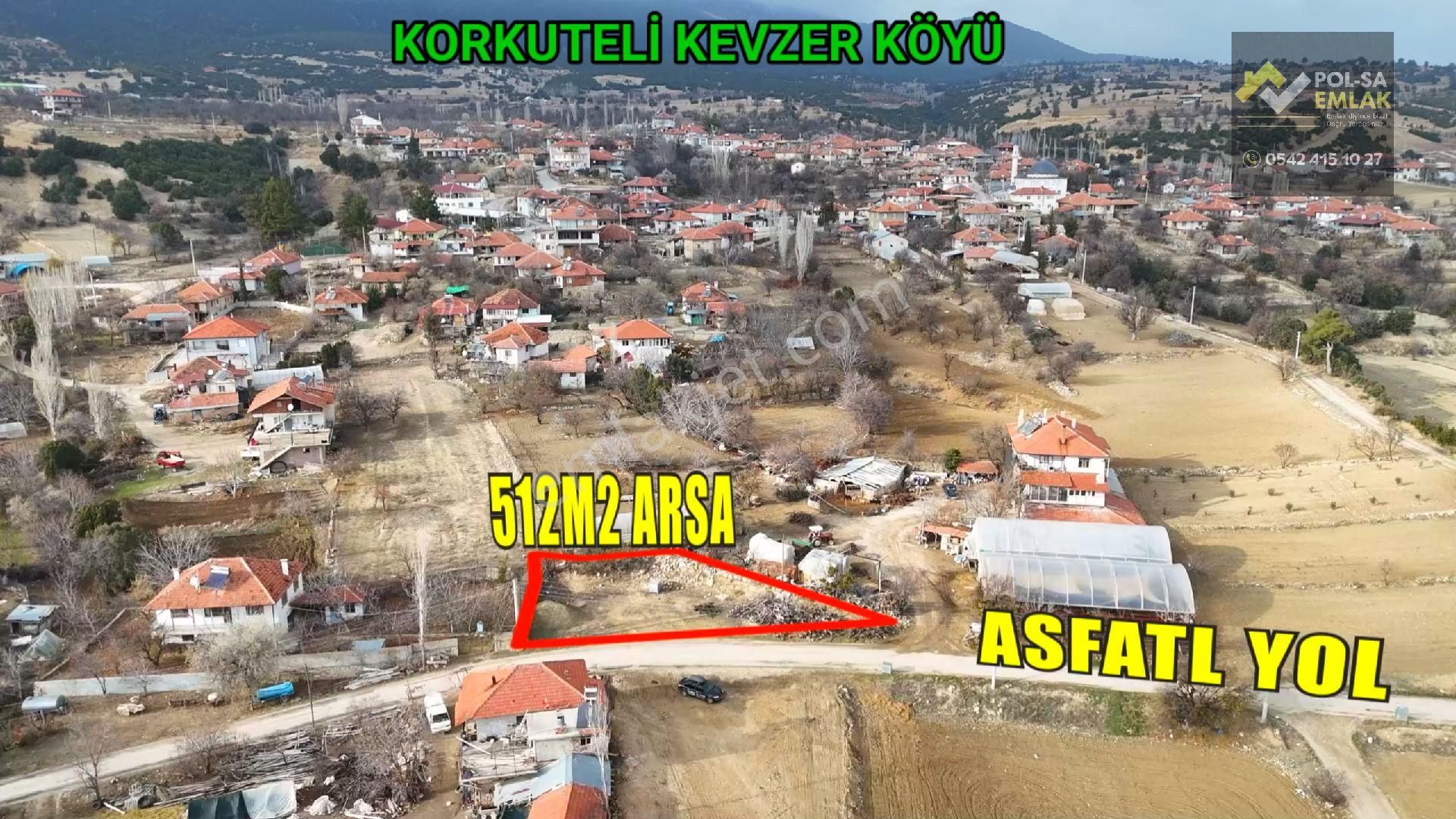 ✅korkuteli✅kevzer Köyü✅satılık 512m2 Köy İçi Arsa