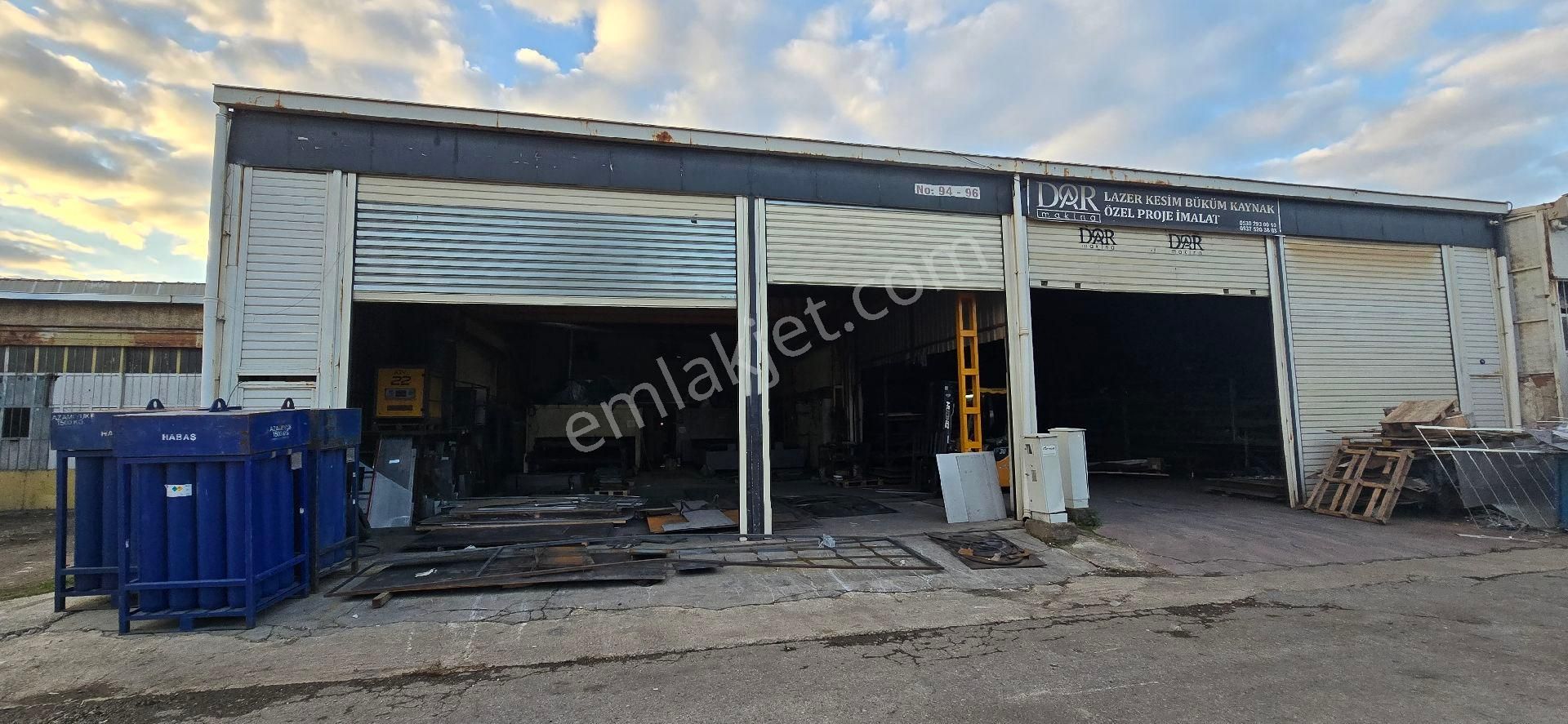 Kısık Sanayi Sitesinde 360m2 Ofisli Yüksek Tavan Kepenkli Atölye