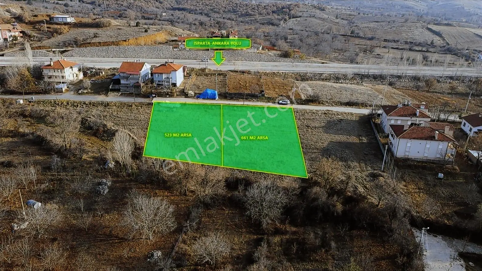 Ulucan Dan Isparta Yalvaç Bağkonak Ta Satılık Arsalar - Görsel 2