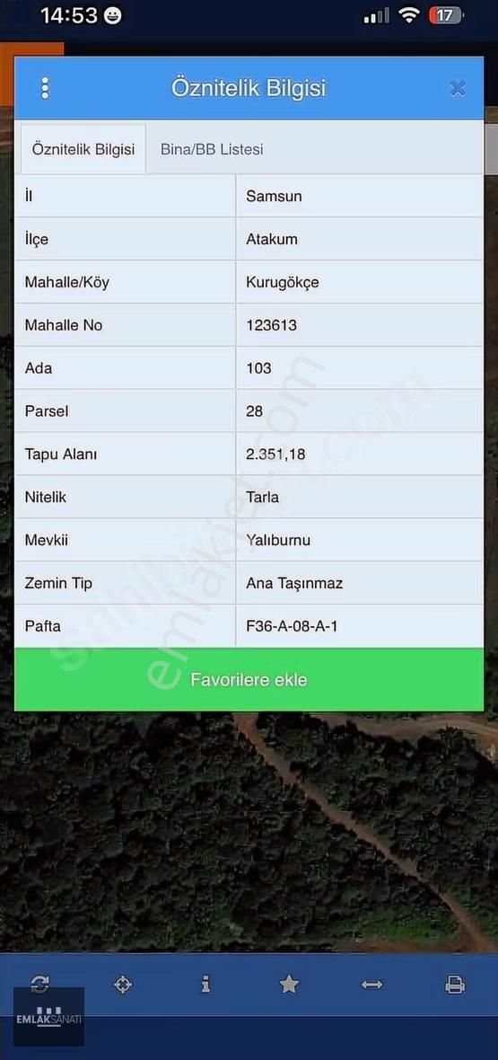 Emlak Sanatı | Kurugökçe'de 2351 M2 Ormana Komşu Arazi - Görsel 4