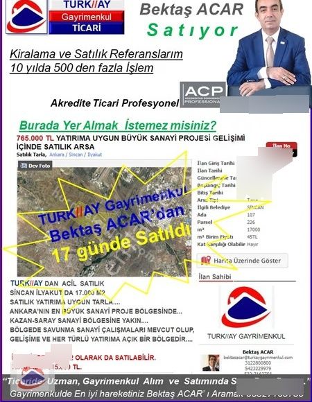 #yatırım Bala Bahçe Satılıklar Ankara Geneli Commercialınvestmen - Görsel 21