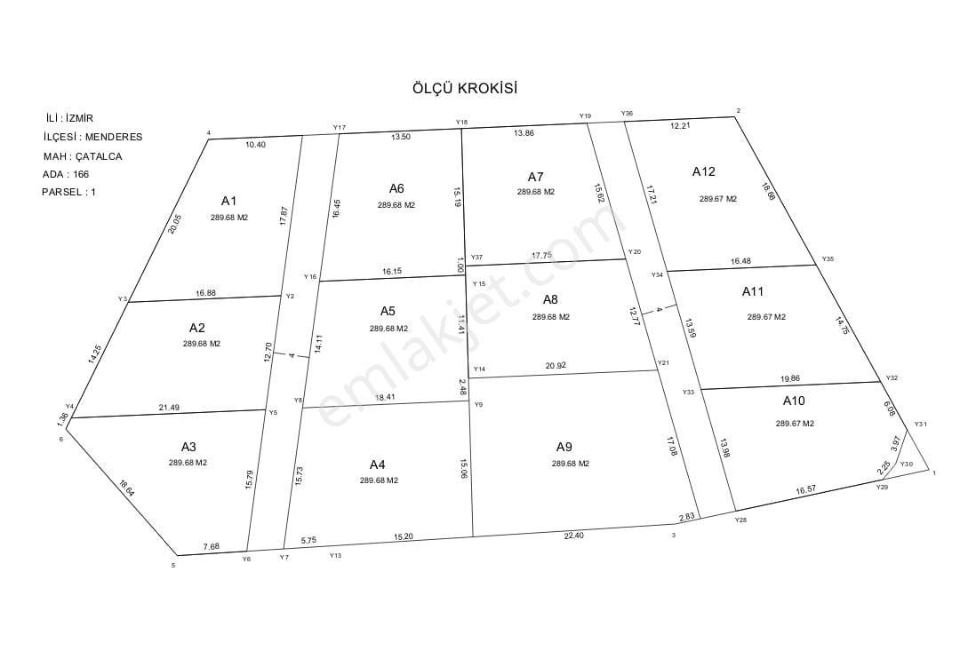 Menderes Çatalca'da 290 M2 Hisseli Tarla Satılıktır - Görsel 2