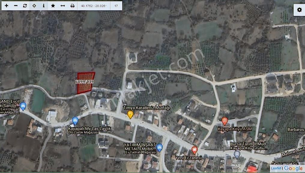 Bursa Nilüfer Kayapa 5000 Lik Villa Planında 632 M2 Arazi - Görsel 32