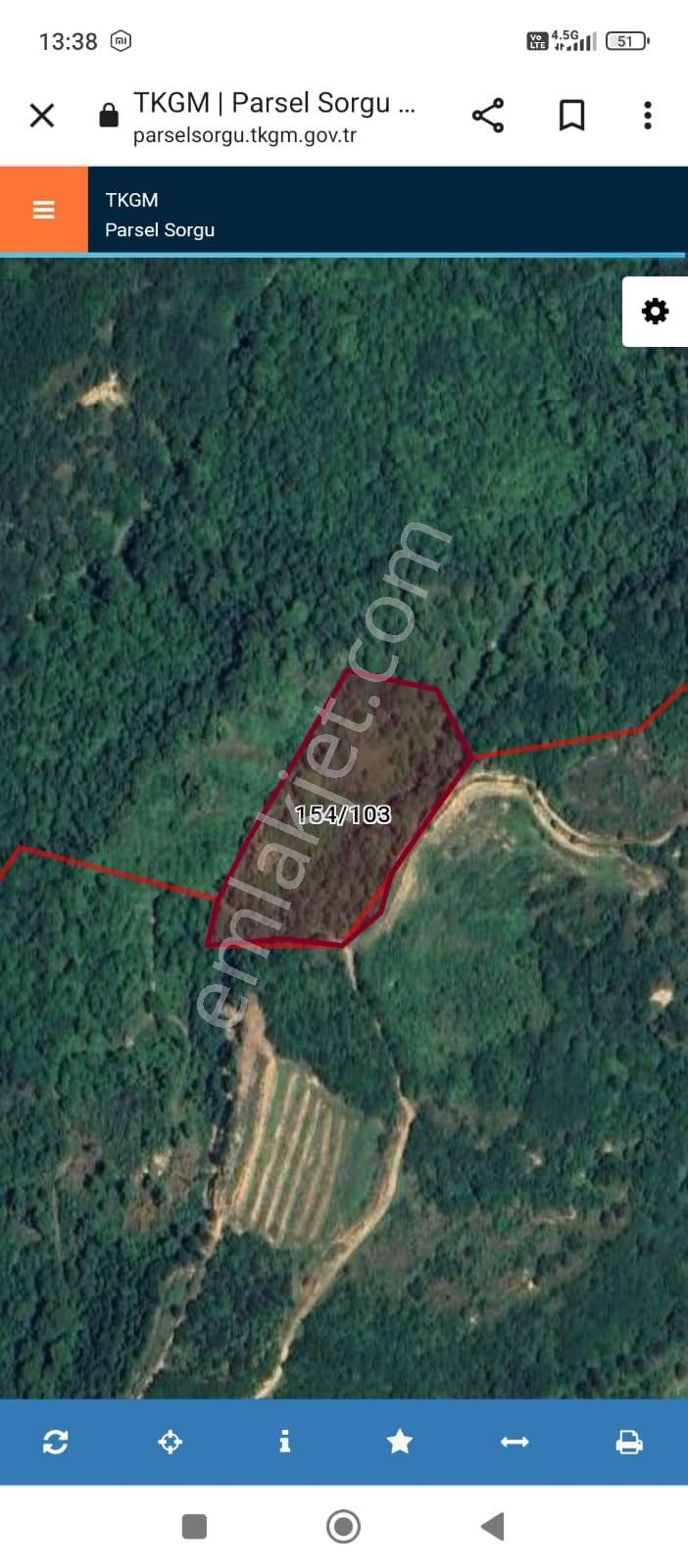 Bursa İnegöl Hacıkara Mah 11.144.53 M2 Kadastro Yolu Açık İnegöl100m2 95m2 Daire İle Satılık Tarla - Görsel 5