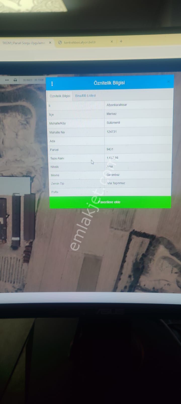 Afyon Tezcan Emlaktan Sülümenlide Yola Yakın Tarla - Görsel 4