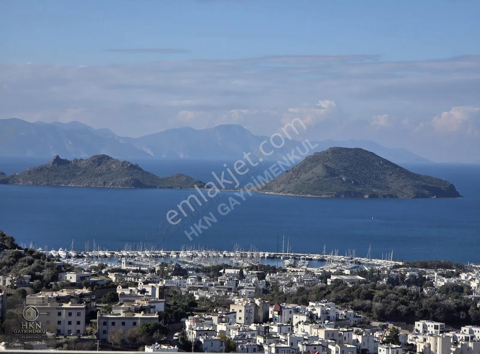 Turgutreis Sumka Zenith De Ada Ve Deniz Manzaralı 3+1 Bahçe Katı