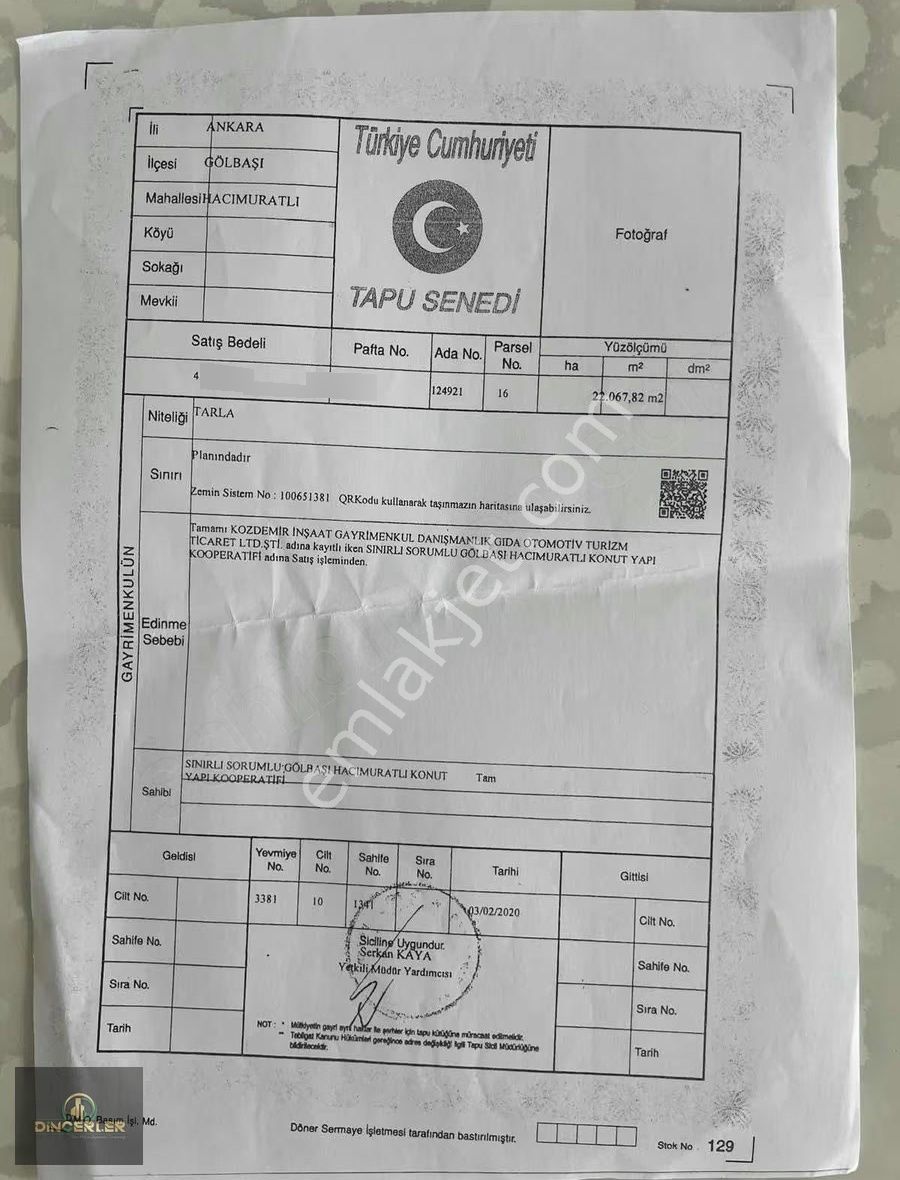 Gölbaşı/hacımuratlı'da Değerli Konumda 500m2 Kupon Parsel - Görsel 5