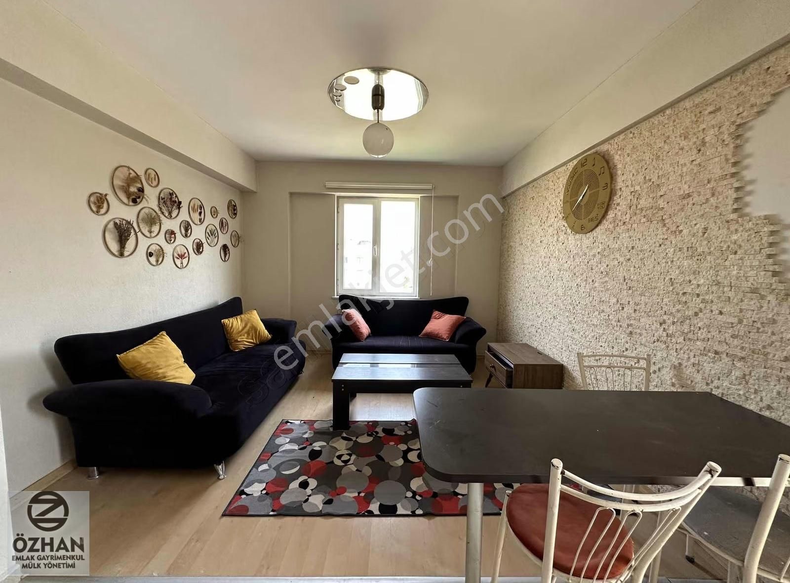 Özhan Emlaktan Koza Cad.de Site İçi Kiralık Eşyalı 1+1 Daire