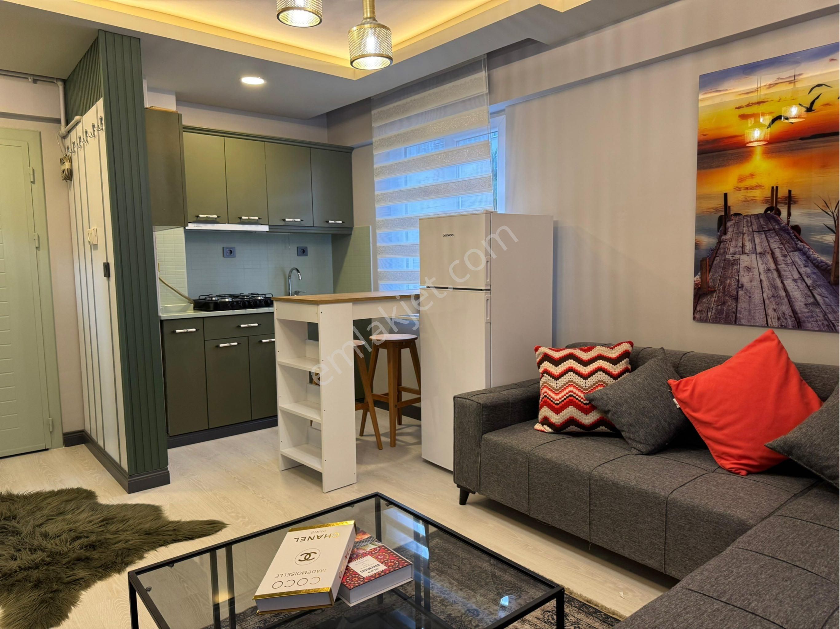 Bahar'dan Dumlupınar'da Site İçinde 1+1 Lüx Eşyalı Kiralık Daire - Görsel 19