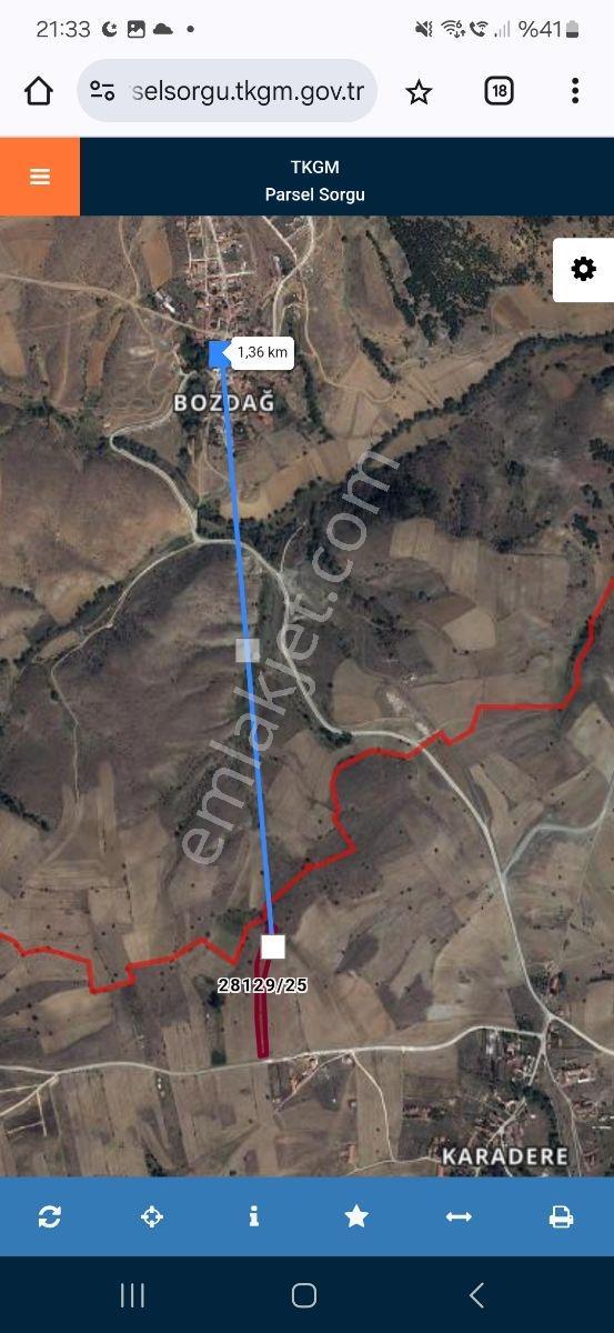 Karadere Hobı Bahcelerı Arasında Yola Sıfır Satılık 5500m2 Tarla - Görsel 4