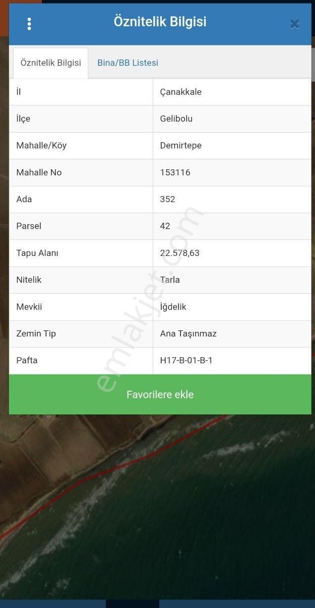 Çanakkale Gelibolu Demirtepe Köyünde Denize 1parsel Satılık Arsa - Görsel 28