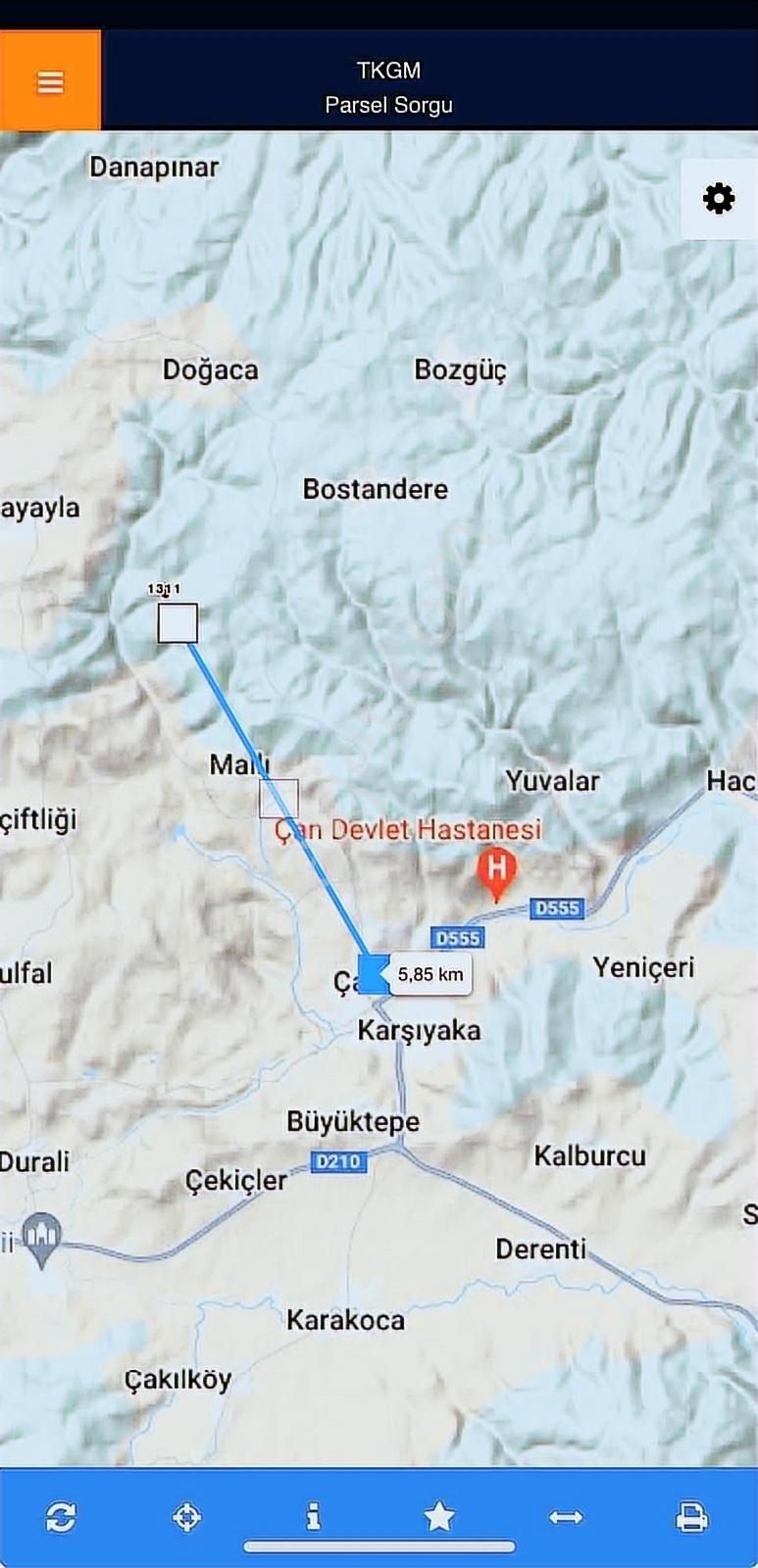Çanakkale Çan Kocayayla 4.000 M2 Tek Tapu Arazi - Görsel 5