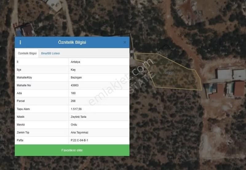 Kaş Bezirgan Mahallesinde Müstakil Parsel - Görsel 2