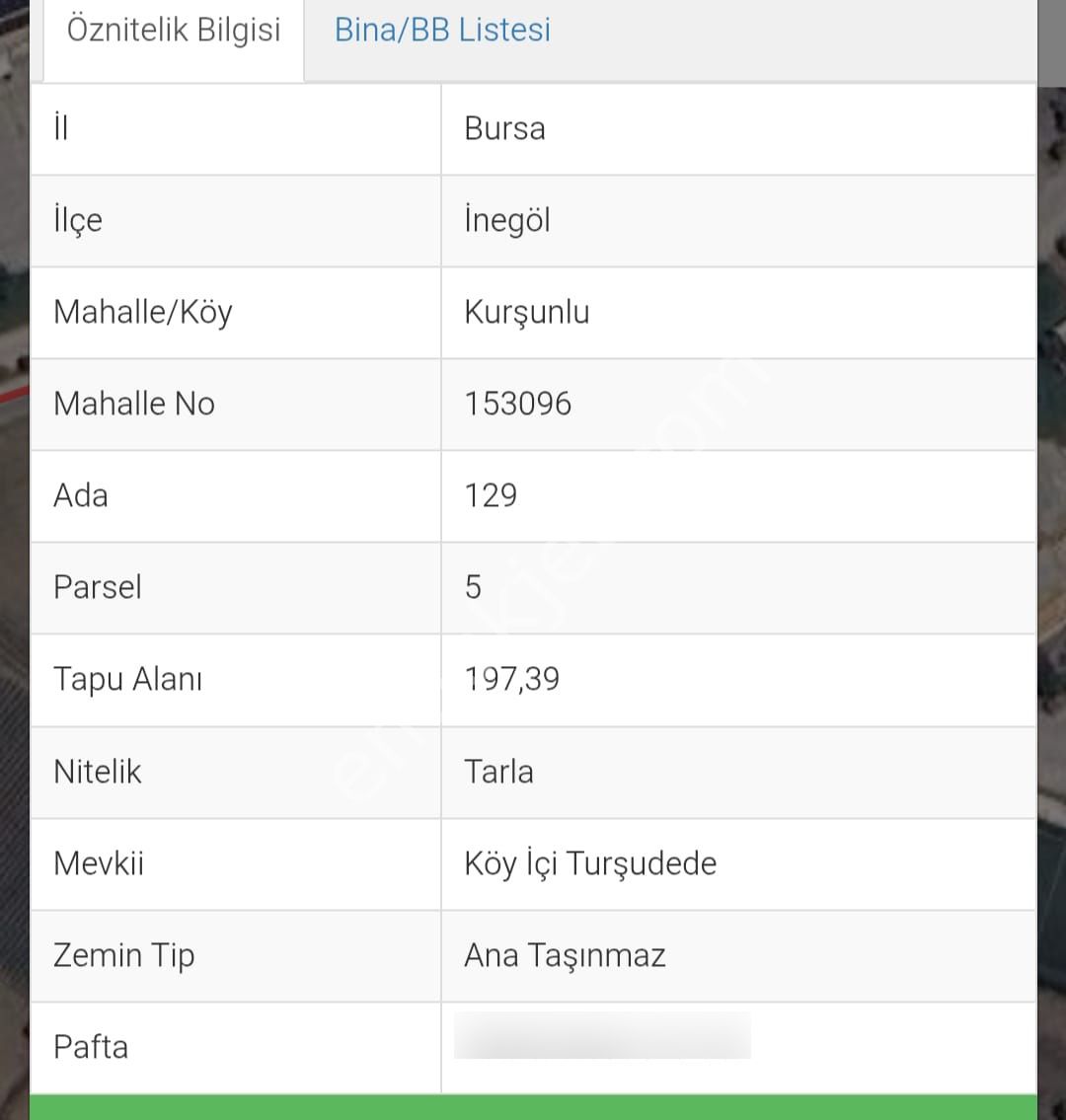 Bursa İnegöl Kurşunlu Mah 197.39m2 Köy İçine Yakın İçinde Ev Bulunan Yol Su Takassız Satılık Tarla - Görsel 2