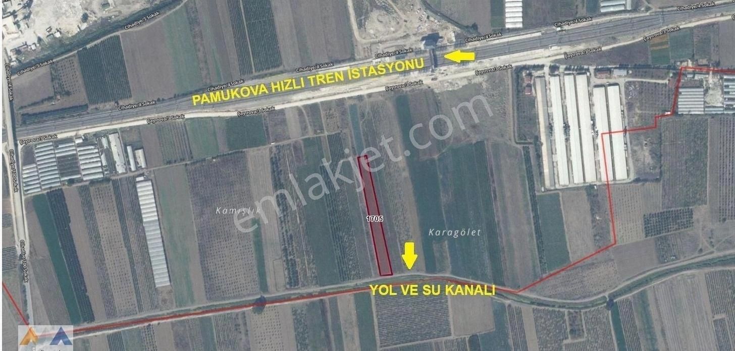 Sakarya Pamukova'da Hızlı Trene Yakın Satılık Tarla