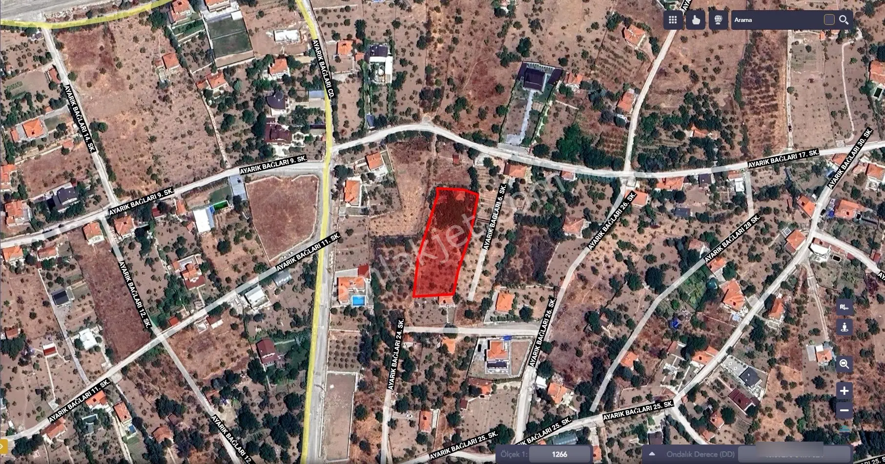 Orta Ayarık'ta 2.117 Metrekare Asfalt Yola 80 Metre Cepheli Villa Arsası - Görsel 2