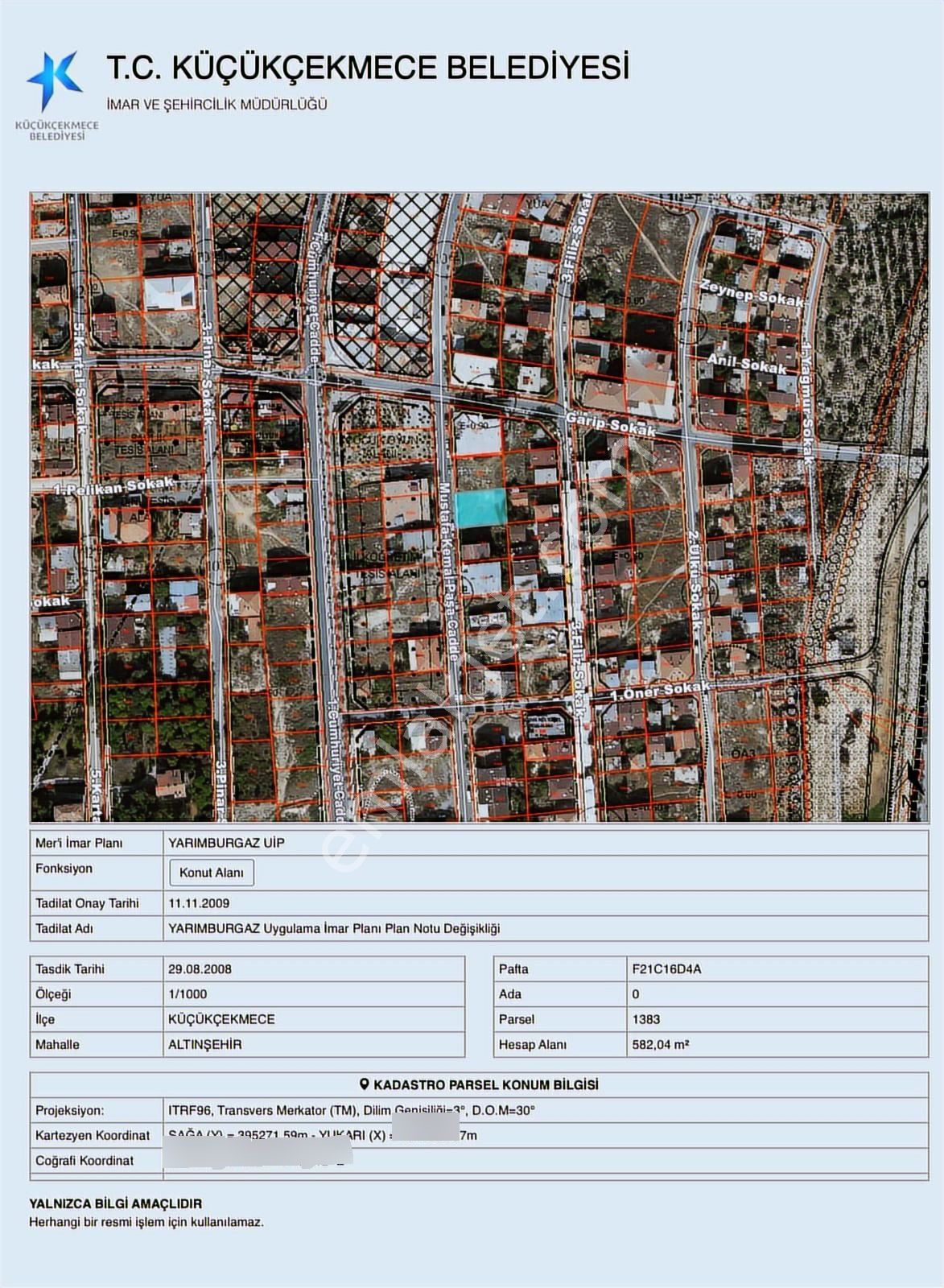 Satılık Arsa Ticari + Konut İmarlı Cad. Üstü 1/2 Hisseli 293m2 - Görsel 5