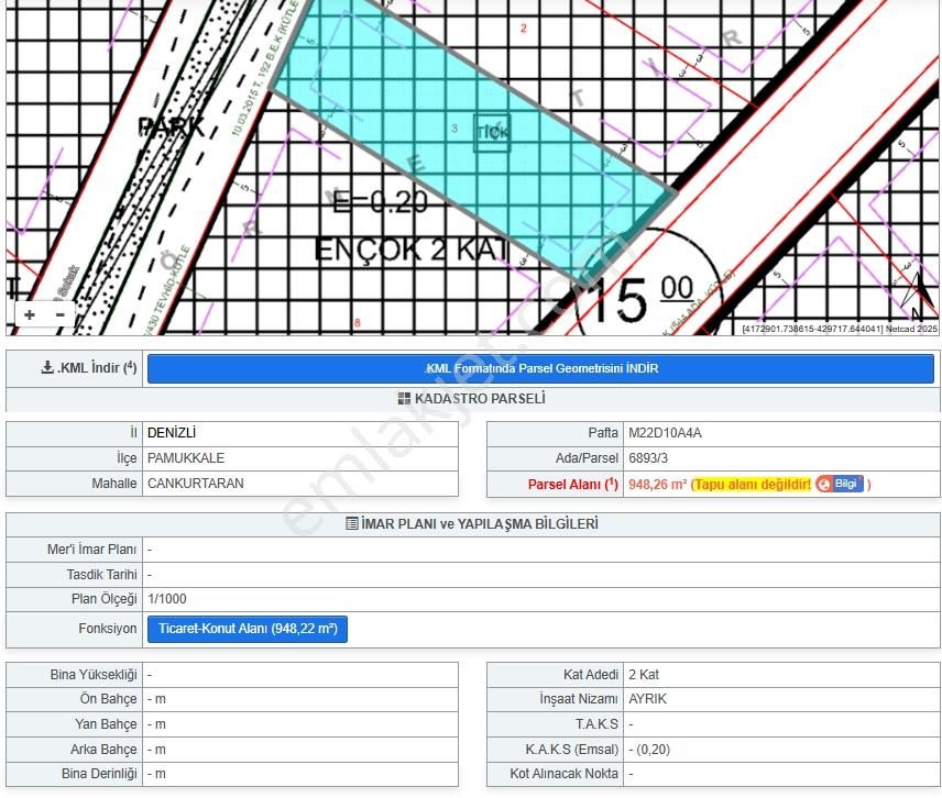 Century21 Net'ten Cankurtaranda Satılık Ticari+konut İmarlı Arsa - Görsel 6