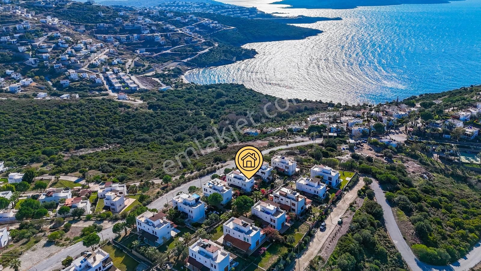 Başko Tatil Sitesinde Geniş Bahçeli, Deniz Manzaralı 3+1 Villa - Görsel 5