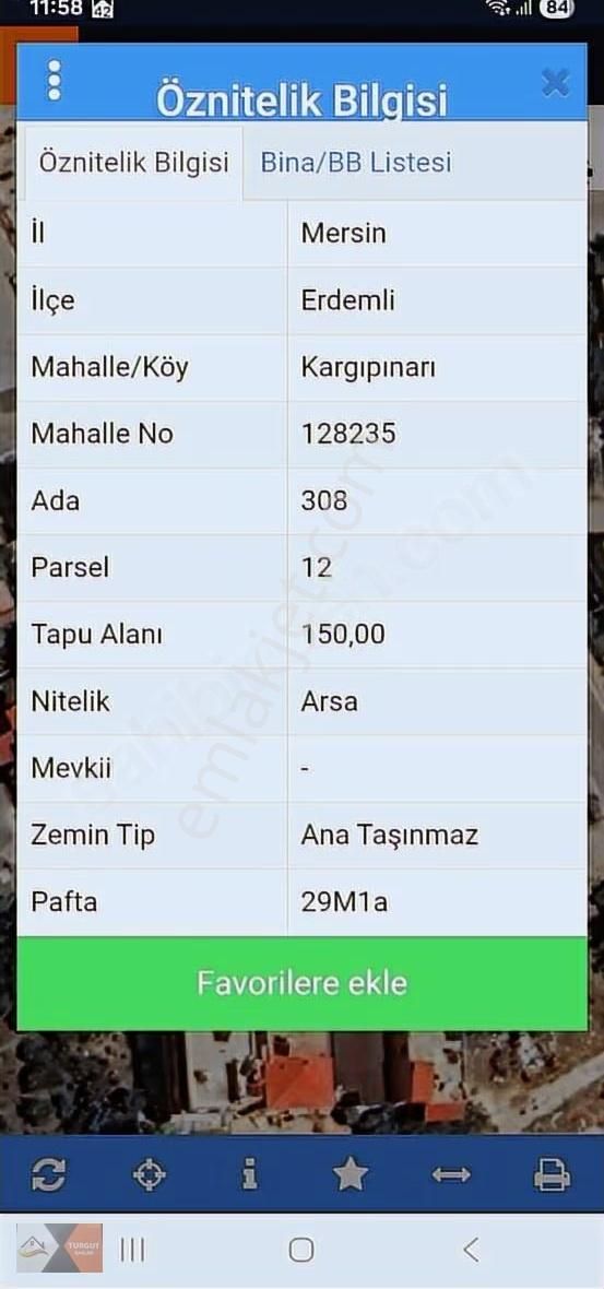 Turgut Emlak'tan Kargıpınarı 150 M2 Arsa Satılık