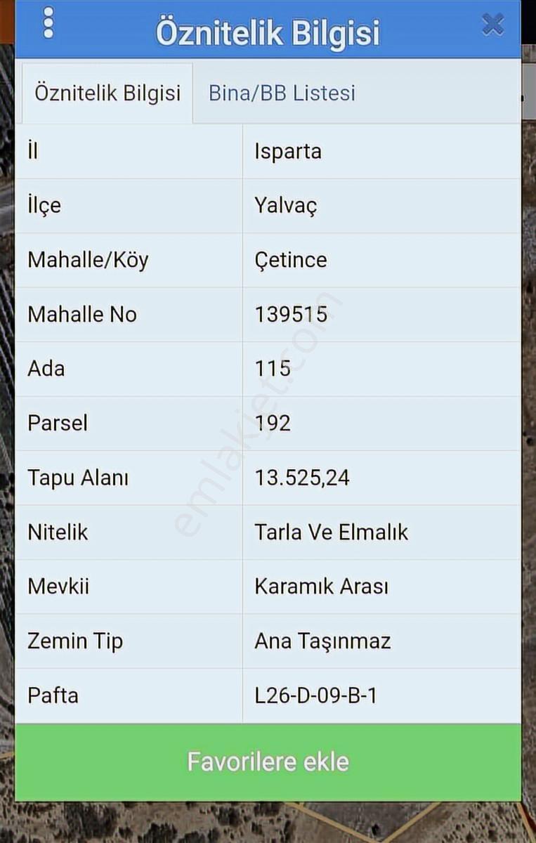 Isparta Yalvaç Çetincede 13500 M2 İçinde 100 Kadar Yetişmiş Elma - Görsel 2