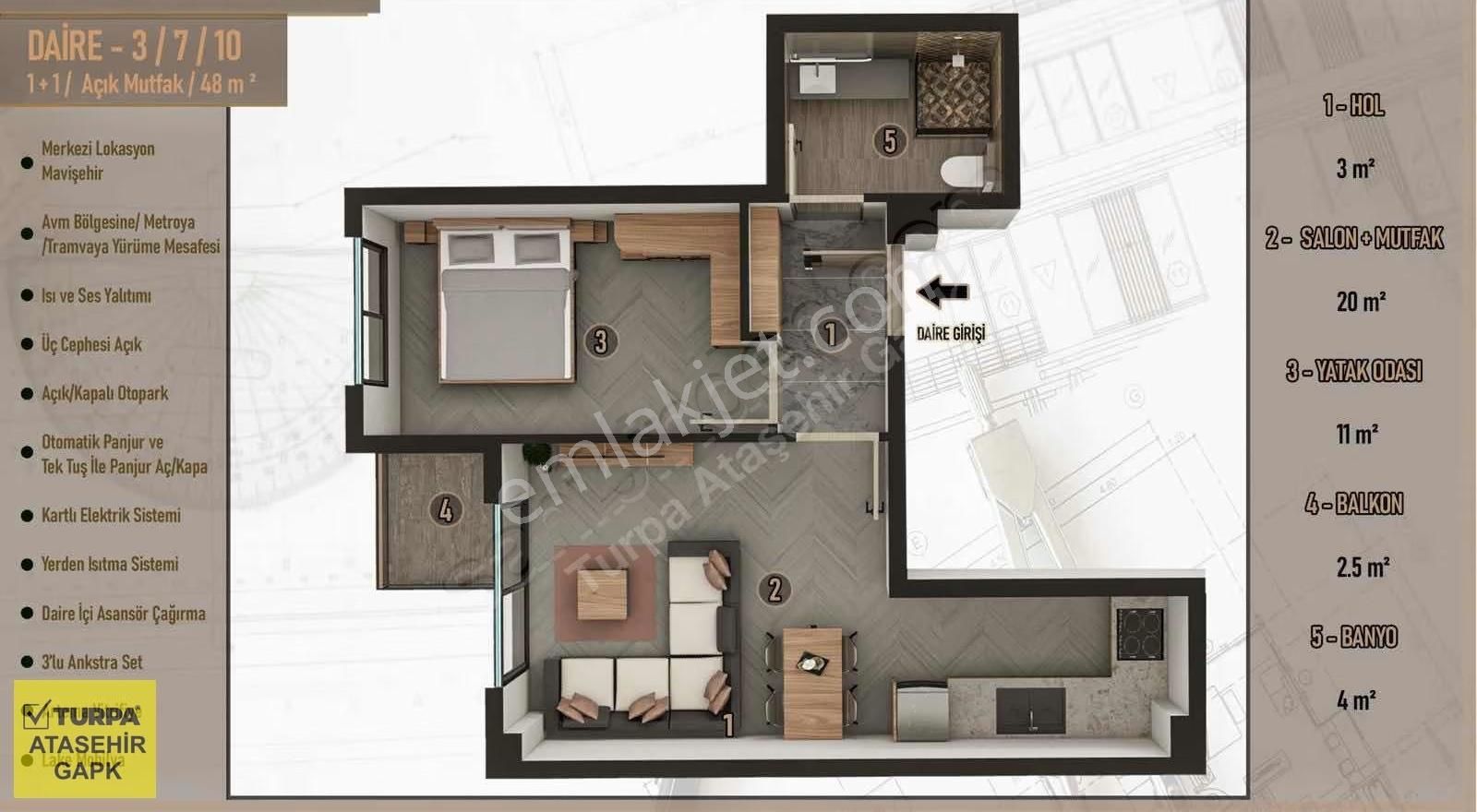 Yalı Mah. Satılık 1+1 Daire - Görsel 5