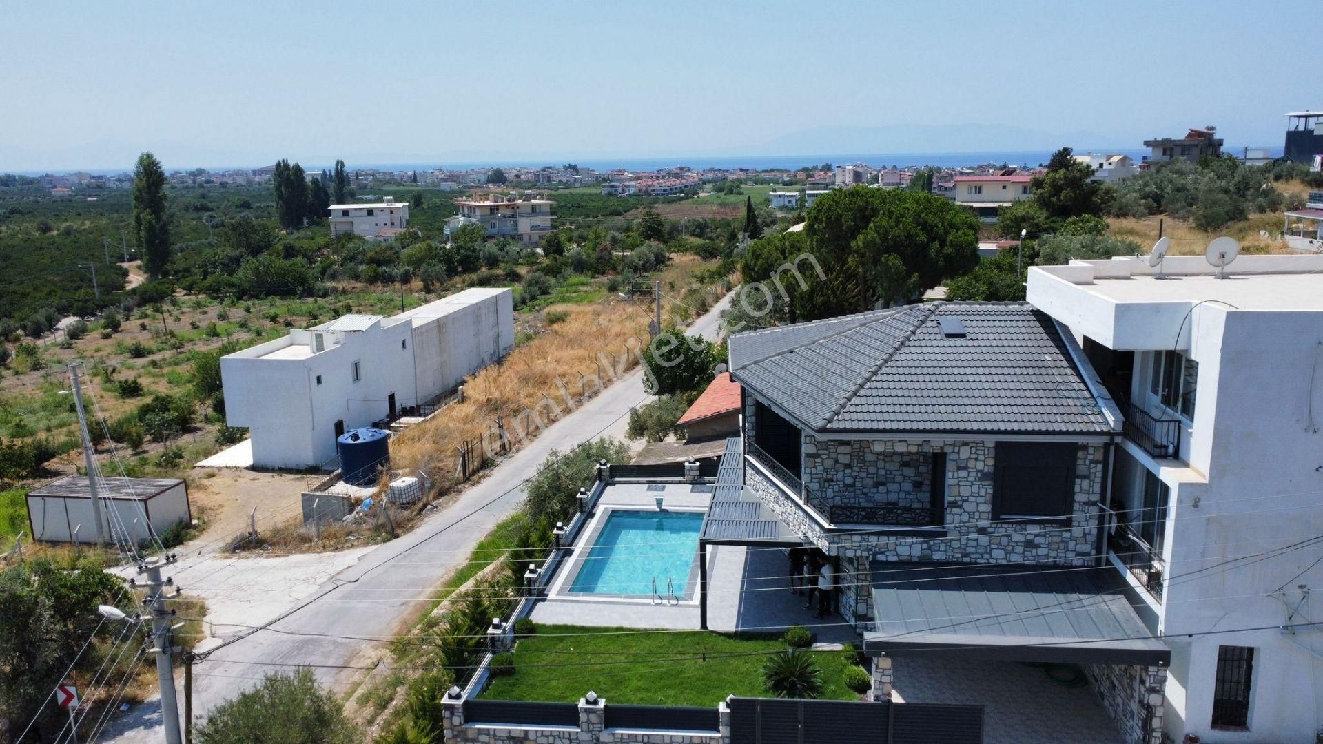 Gümüldür De Tek Müstakil Havuzlu Bahçeli Full Deniz Satılık 3+1 Villa - Görsel 6