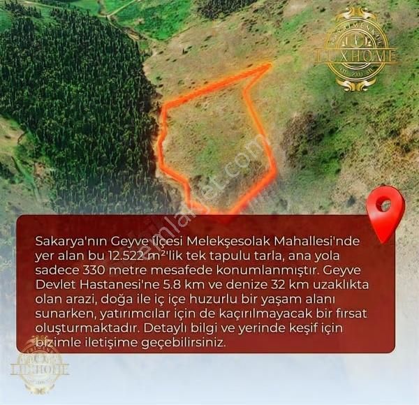 Sakarya Geyvede Ev Yapımına Uygun Satılık Tarla - Görsel 8