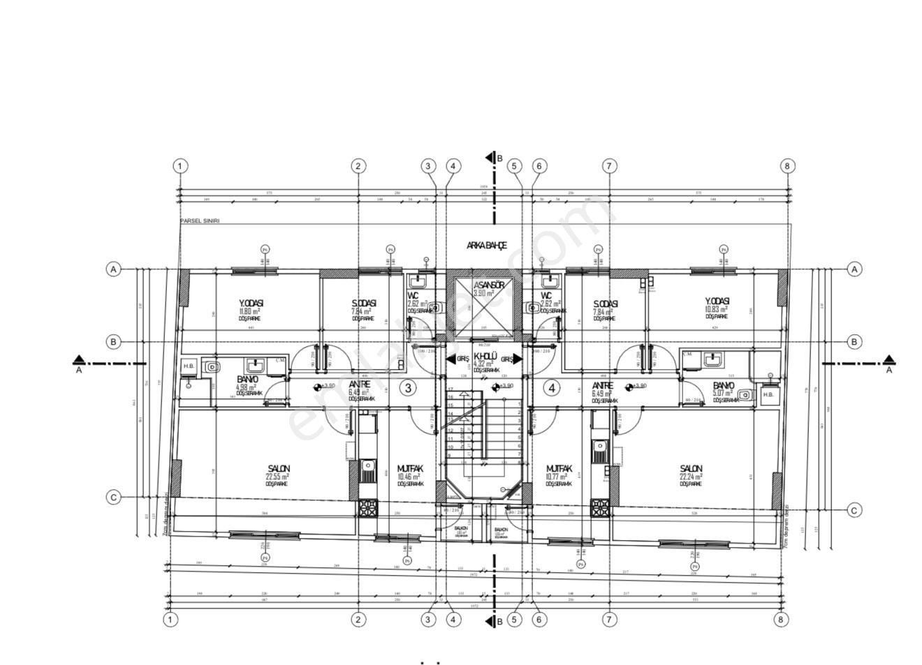 Z.burnu Tek Doğan' Dan Seyitnizam Da Projede Satılık 2+1 Daire