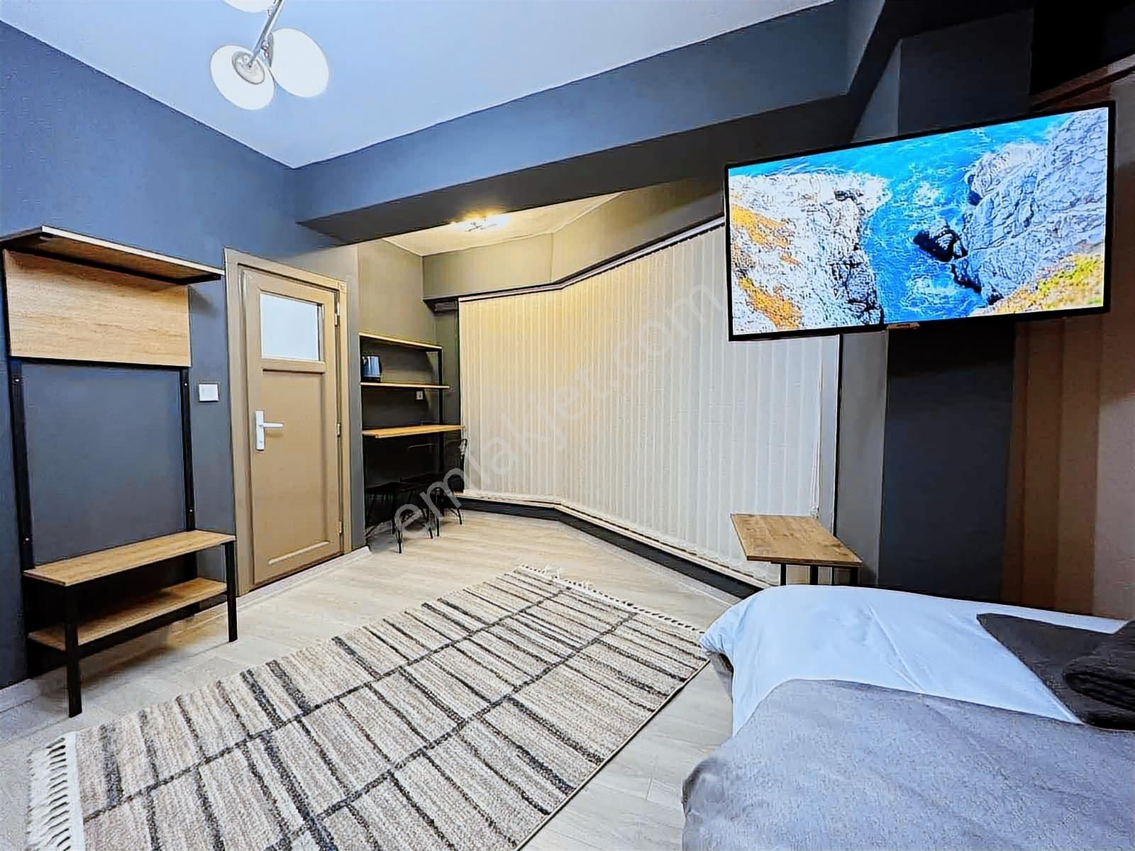Merkezi Konumda Kiralık 1+0 Eşyalı Daireler Mutfaklı Klimalı - Görsel 27