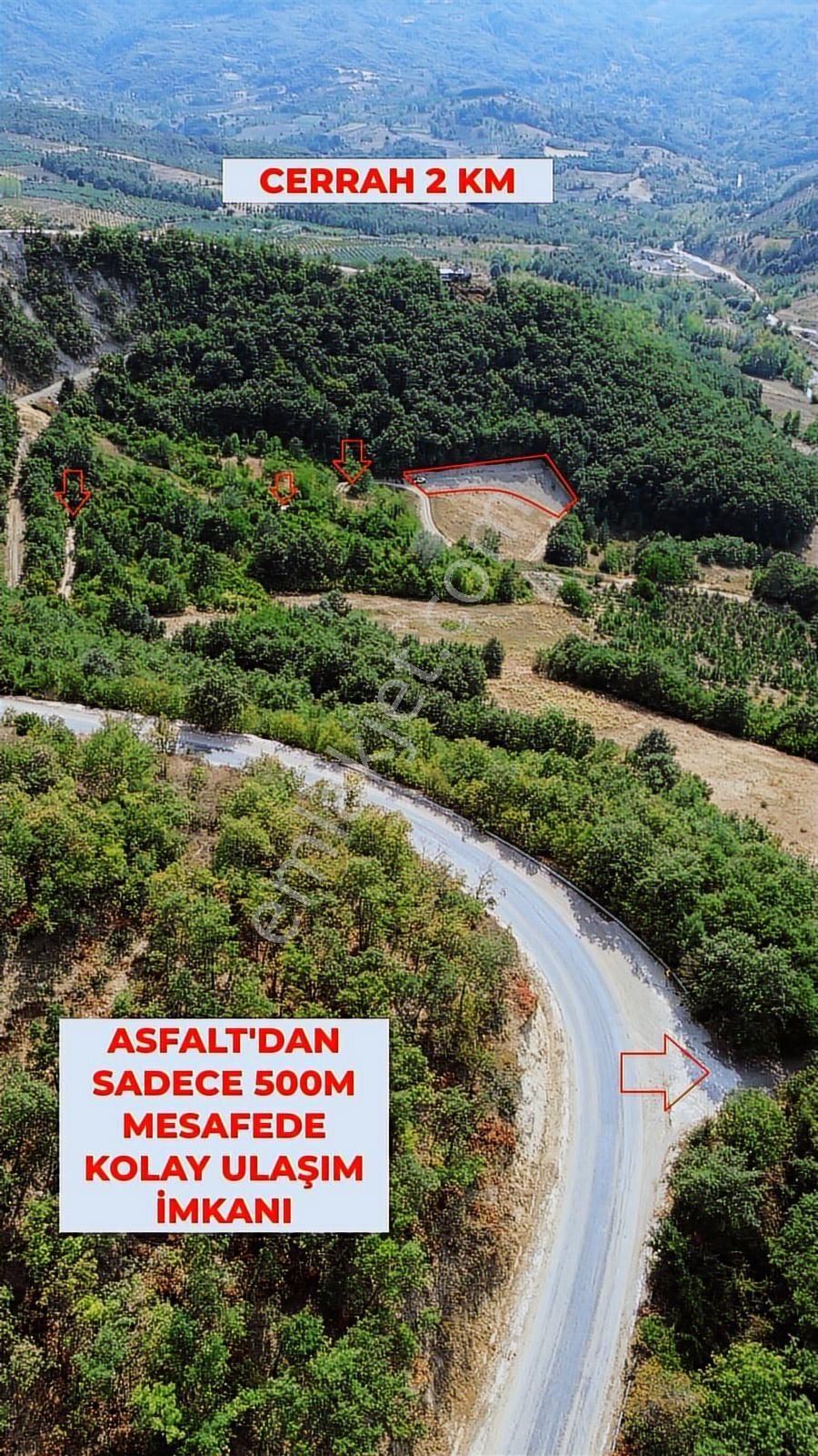 Cerrah'a 2,5 Km 1034m2 Tek Tapu Müstakil Parsel Resmi Yol - Görsel 14