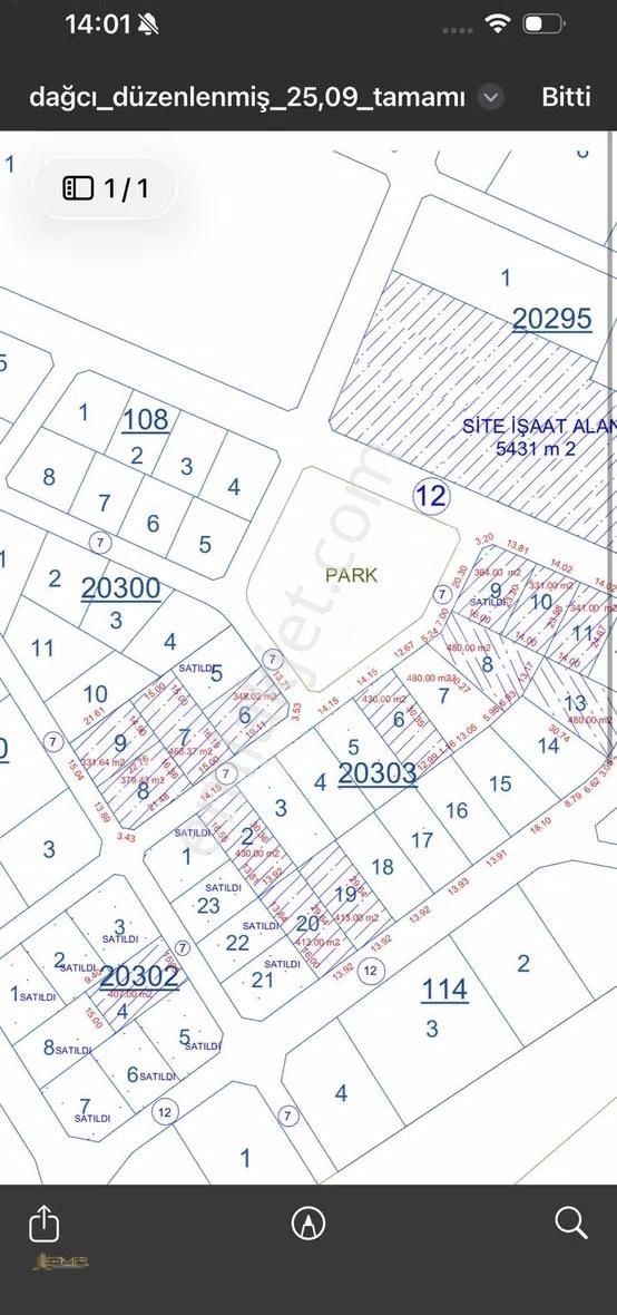 Emr'den Dağcı'da 332 M2 Satılık İnşaata Açık Arsa - Görsel 2
