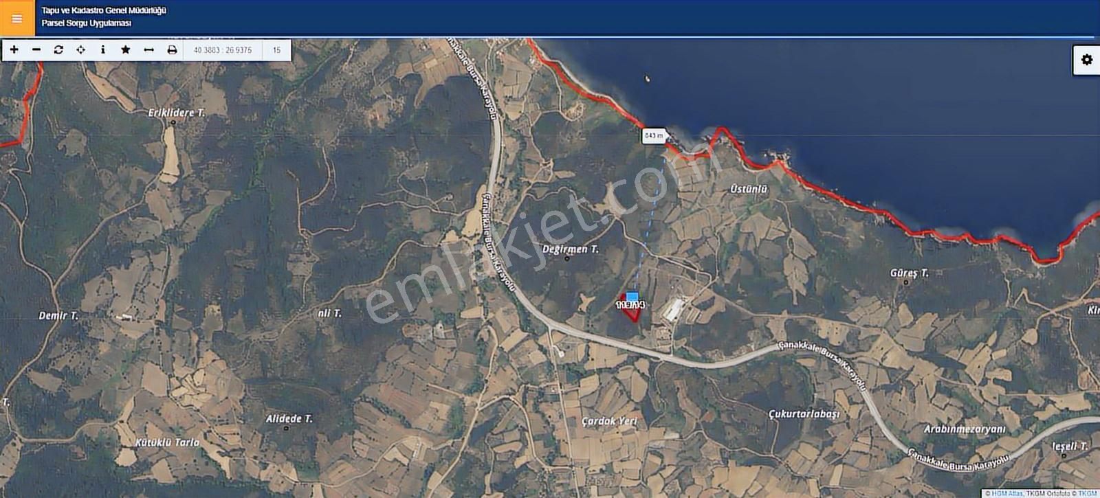 Talha Tozduman'dan Çanakkale Lapseki'de 7.615 M2 Müstakil Tarla - Görsel 7