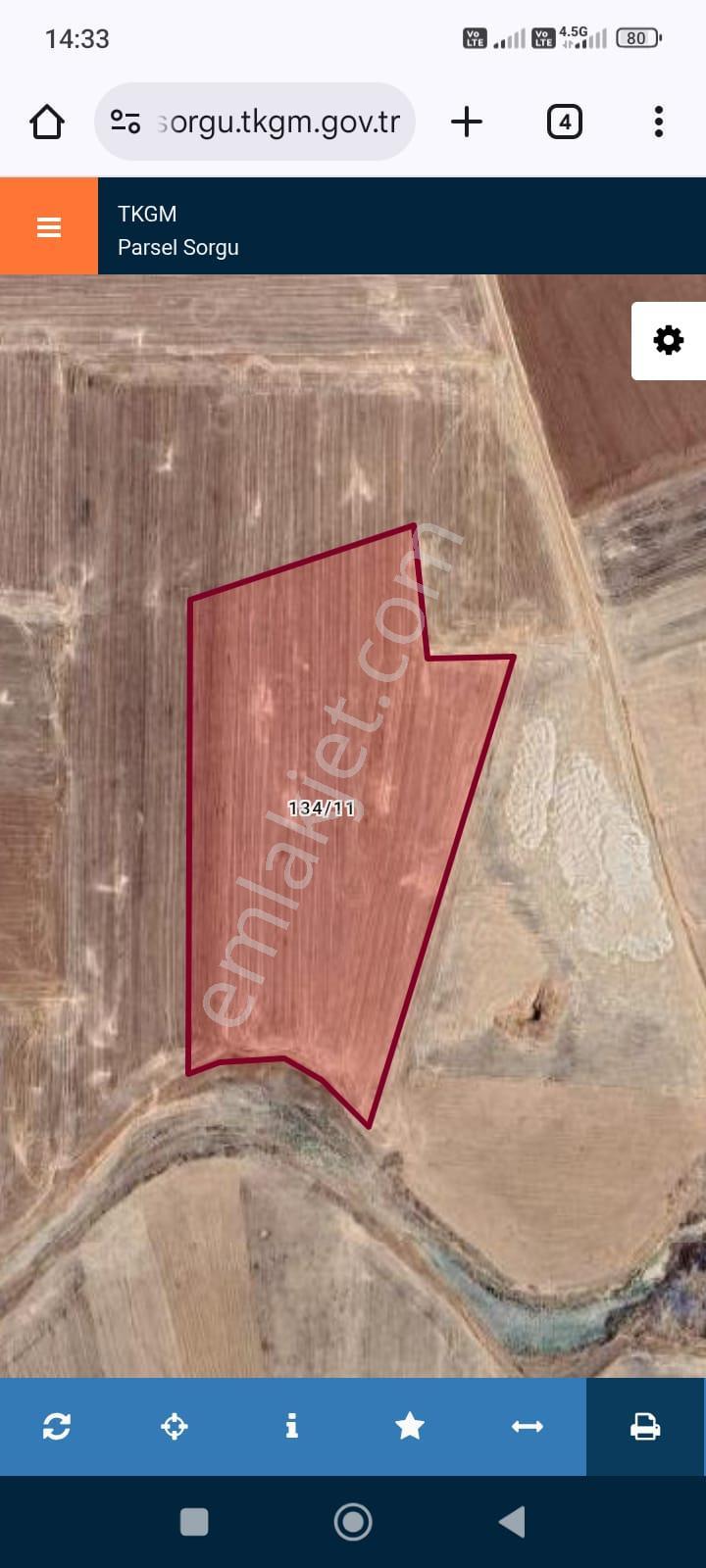 Satılık 30 Dönüm 752 M2 Tek Tapu Tarla