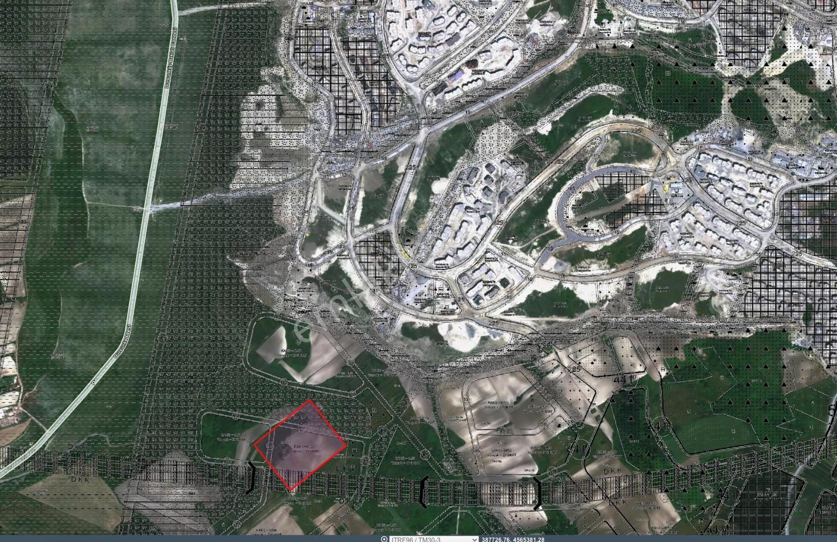 Atahandan Dursunköy Kanal Planları İçinde Tepe Konumda Hisseli Tarla 275 Metre - Görsel 2