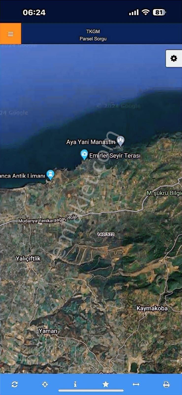 Bursa Mudanya Talatbeyde Satılık Deniz Manzaralı Zeytinlik - Görsel 11